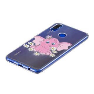 ETUI POKROWIEC XIAOMI MI 8 SE CASE SILIKON BEZBARWNE PLECKI WZÓR SŁONIK