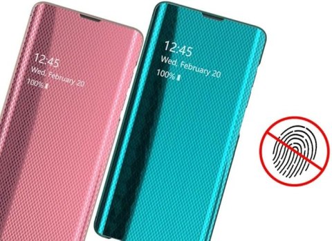 ETUI SAMSUNG GALAXY S20+ CASE LUSTRZANY ZIELONY POKROWIEC Z KLAPKĄ