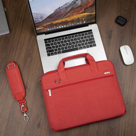 ETUI TORBA NA LAPTOP TABLET NOTEBOOK CZERWONA NA RAMIĘ DO 17,3"