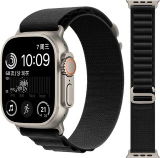 PASEK DO ZEGARKA APPLE WATCH 42/44/45/49mm SE/9/8/7/6/5/4/3/2 CZARNY