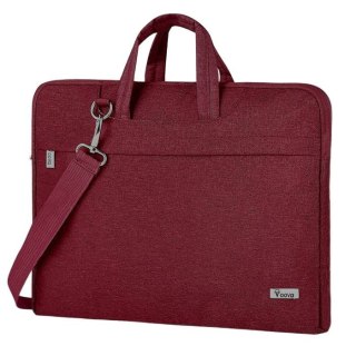 TORBA NA LAPTOPA POKROWIEC CZERWONY 15.6-16" ELEGANCKA +PASEK VOOVA