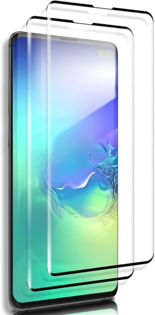 2x SZKŁO HARTOWANE DO SAMSUNG GALAXY S10+ MOCNE SOLIDNE ZAOKRĄGLONE BOKI