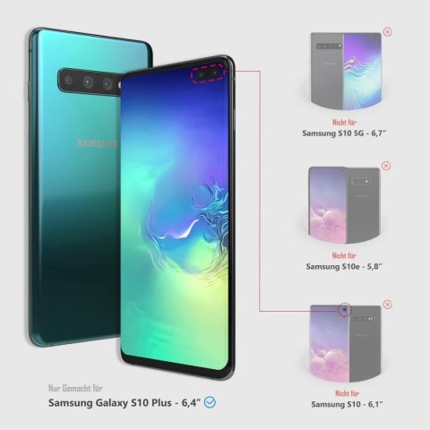 2x SZKŁO HARTOWANE DO SAMSUNG GALAXY S10+ MOCNE SOLIDNE ZAOKRĄGLONE BOKI