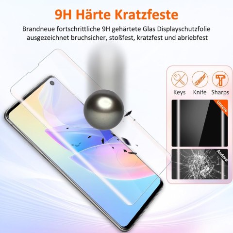 2x SZKŁO HARTOWANE DO SAMSUNG GALAXY S10+ MOCNE SOLIDNE ZAOKRĄGLONE BOKI