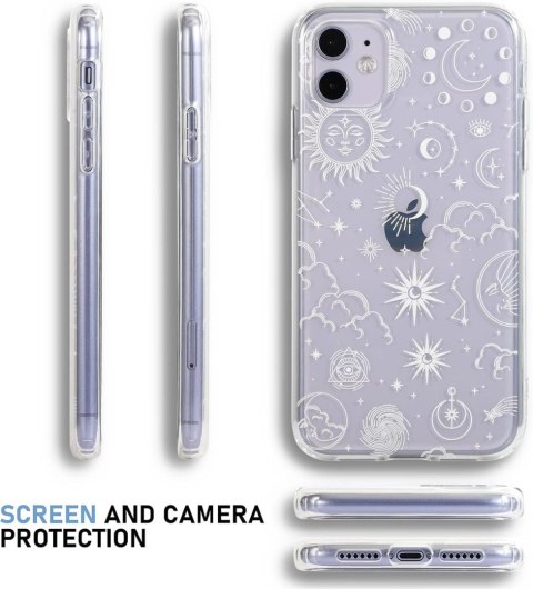 ETUI DO APPLE IPHONE 11 6.1" SOLIDNE SILIKONOWE BEZBARWNE PLECKI NIEBO