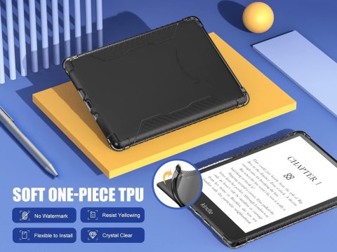 ETUI DO CZYTNIKA KSIĄŻEK KINDLE PAPERWHITE 11-GEN 6,8" 2021 CZARNE PLECKI