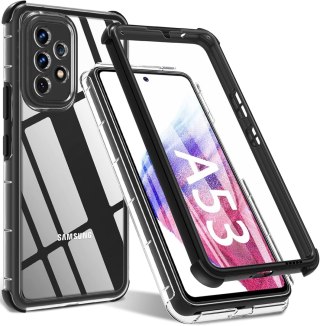 ETUI DO SAMSUNG GALAXY A53 5G BEZBARWNE SOLIDNE PLECKI CZARNA RAMKA BUMPER