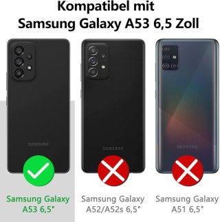 ETUI DO SAMSUNG GALAXY A53 5G BEZBARWNE SOLIDNE PLECKI CZARNA RAMKA BUMPER