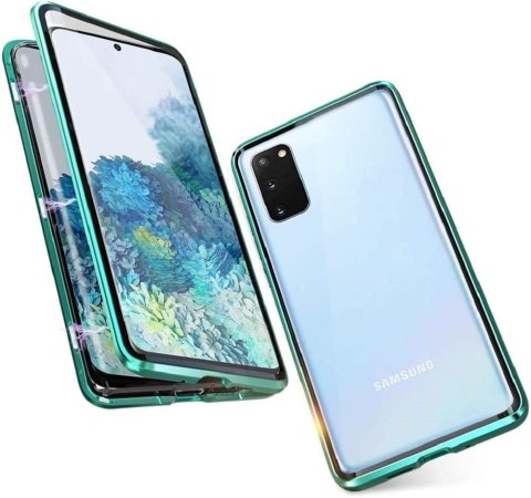 ETUI DO SAMSUNG GALAXY A72 JASNOTURKUSOWA RAMKA BEZBARWNE PLECKI BUMPER