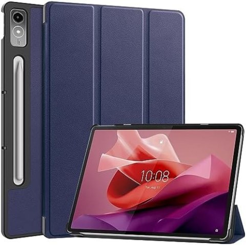 ETUI NA TABLET TELCAST X6 PRO 12,6" GRANATOWY SKŁADANY Z ECOSKÓRY SOLIDNY