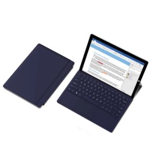 ETUI NA TABLET TELCAST X6 PRO 12,6" GRANATOWY SKŁADANY Z ECOSKÓRY SOLIDNY