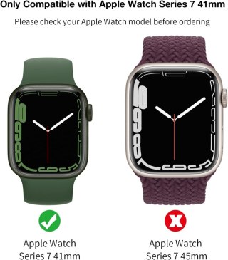 ETUI OCHRONNE NA ZEGAREK APPLE WATCH SERIES 7 41mm ZIELONE 2 SZTUKI SOLIDNE