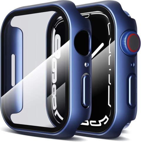 ETUI OCHRONNE ZEGAREK APPLE WATCH SERIES 7 45mm NIEBIESKIE 2 SZTUKI SOLIDNE