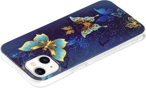 ETUI POKROWIEC DO APPLE IPHONE 13 MINI SILIKONOWE SOLIDNE PLECKI MOTYLE