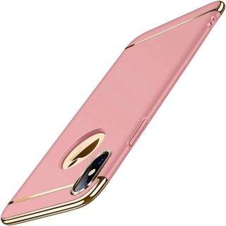 ETUI POKROWIEC DO APPLE IPHONE XS MAX 6.46" CASE SOLIDNE PLECKI PUDROWY RÓŻ