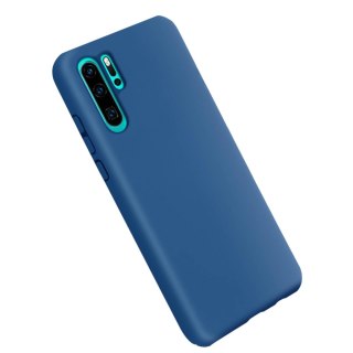 ETUI POKROWIEC DO HUAWEI P30 PRO 6.47" CASE GRANATOWE SILIKONOWE PLECKI