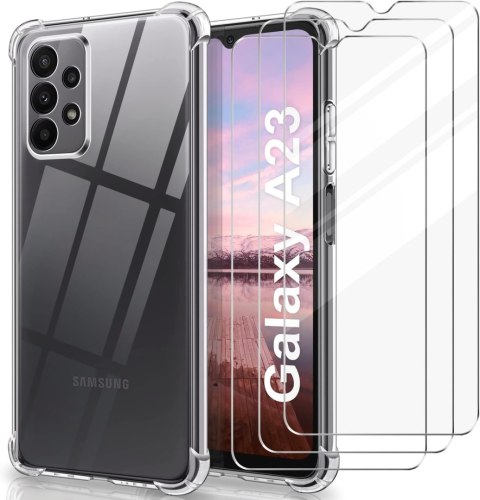 ETUI POKROWIEC DO SAMSUNG GALAXY A23 5G/4G CASE PLECKI +3x SZKŁO HARTOWANE