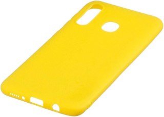 ETUI POKROWIEC DO SAMSUNG GALAXY A40 CASE ŻÓŁTE SILIKONOWE SOLIDNE PLECKI