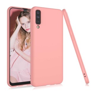 ETUI POKROWIEC DO SAMSUNG GALAXY A50 SILIKONOWE SOLIDNE PLECKI PUDROWY RÓŻ