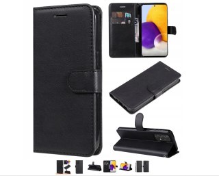 ETUI POKROWIEC DO SAMSUNG GALAXY A73 5G CZARNY ZAMYKANY Z KLAPKĄ CASE