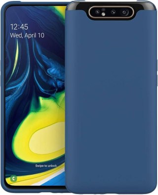 ETUI POKROWIEC DO SAMSUNG GALAXY A80 CASE GRANATOWE SILIKONOWE PLECKI