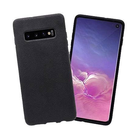 ETUI POKROWIEC DO SAMSUNG GALAXY S10+ CASE CZARNE SILIKONOWE SOLIDNE PLECKI