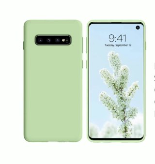 ETUI POKROWIEC DO SAMSUNG GALAXY S10E ZIELONE SILIKONOWE SOLIDNE PLECKI