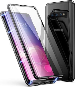 ETUI POKROWIEC SAMSUNG GALAXY S10+ CASE CZARNA RAMKA BUMPER SOLIDNE