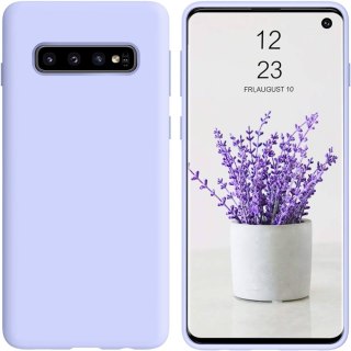 ETUI POKROWIEC SAMSUNG GALAXY S10 CASE LAWENDOWE SILIKONOWE SOLIDNE PLECKI