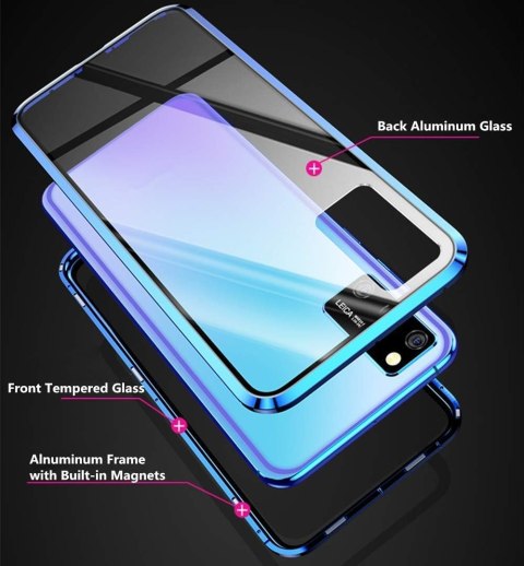 ETUI PRZESZKLONE SAMSUNG GALAXY A12/GALAXY M12 6.50" SREBRNA RAMKA