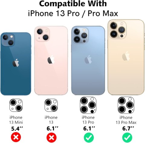 OSŁONA APARATU DO APPLE IPHONE 13 PRO 6.1" / 13 PRO MAX 6.7" 2 SZTUKI