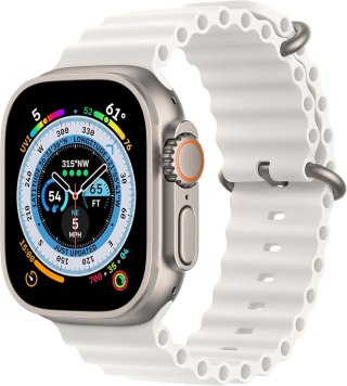 PASEK DO ZEGARKA APPLE WATCH 42/44/45/49mm SE/9/8/7/6/5/4/3/2/1 BIAŁY