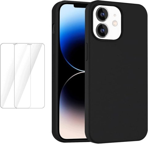 ZESTAW 2x ETUI APPLE IPHONE 11 6.1" +2x SZKŁO HARTOWANE + ETUI WODOODPORNE