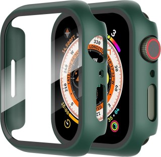 2x ETUI OBUDOWA NA ZEGAREK APPLE WATCH 4/5/6/SE 44mm ZIELONA ZE SZKŁEM