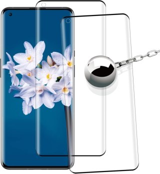 2x SZKŁO HARTOWANE DO ONEPLUS 9 PRO CZARNE RAMKI ZAOKRĄGLONE WYTRZYMAŁE