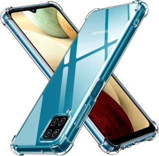 ETUI DO SAMSUNG GALAXY A12 PRZEZROCZYSTY CASE TWARDE PLECKI MIĘKKA RAMKA