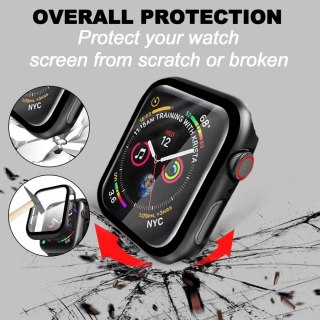 ETUI NA SMARTWATCH APPLE WATCH SERII 7 45mm PRZEZROCZYSTA OBUDOWA ZE SZKŁEM