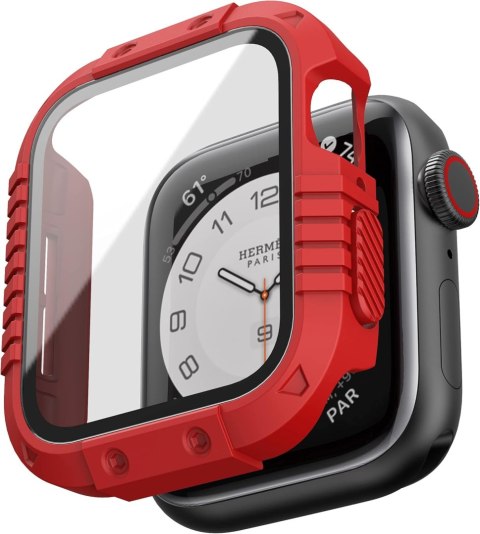 ETUI NA ZEGAREK APPLE WATCH 4/5/6/SE 44mm OBUDOWA WZMOCNIONA CZERWONA