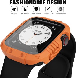 ETUI NA ZEGAREK APPLE WATCH 4/5/6/SE 44mm OBUDOWA WZMOCNIONA POMARAŃCZOWA