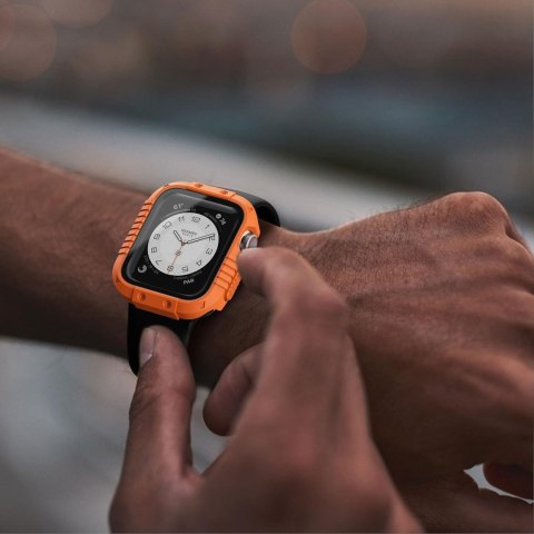 ETUI NA ZEGAREK APPLE WATCH 4/5/6/SE 44mm OBUDOWA WZMOCNIONA POMARAŃCZOWA