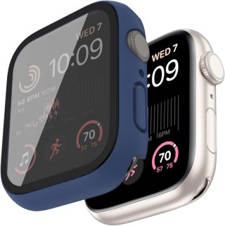 ETUI OBUDOWA NA ZEGAREK APPLE WATCH 7/8/9 41MM CASE GRANATOWY ZE SZKŁEM