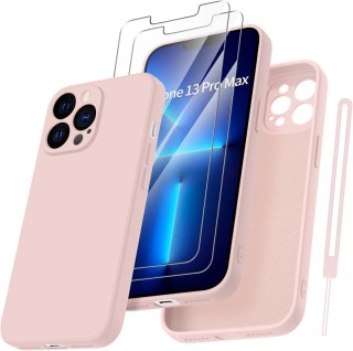 ETUI POKROWIEC APPLE IPHONE 13 PRO MAX 6.7" PLECKI +2X SZKŁO HARTOWANE