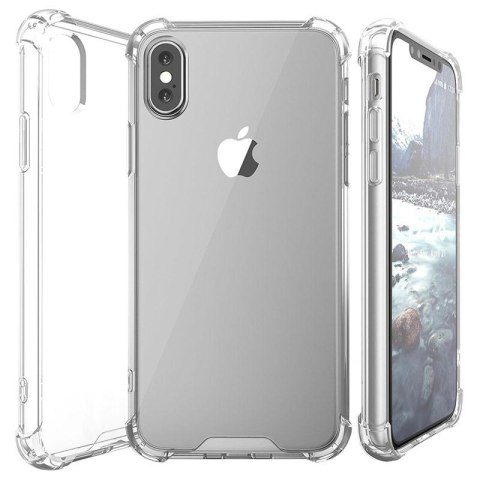 ETUI POKROWIEC APPLE IPHONE X/XS CASE BEZBARWNE SOLIDNE SILIKONOWE PLECKI