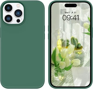 ETUI POKROWIEC DO APPLE IPHONE 14 PRO MAX CASE ZIELONE SILIKONOWE PLECKI