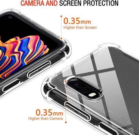 ETUI POKROWIEC DO SAMSUNG GALAXY XCOVER PRO SILIKONOWY PRZEZROCZYSTY