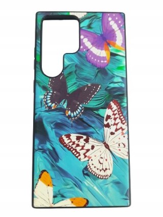 ETUI SILIKONOWE DO SAMSUNG GALAXY S23 ULTRA 5G CASE W KOLOROWE MOTYLE