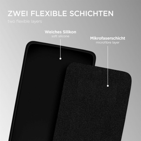 ETUI SILIKONOWE XIAOMI REDMI NOTE 11/NOTE 11S CZARNE ELASTYCZNE WYTRZYMAŁE