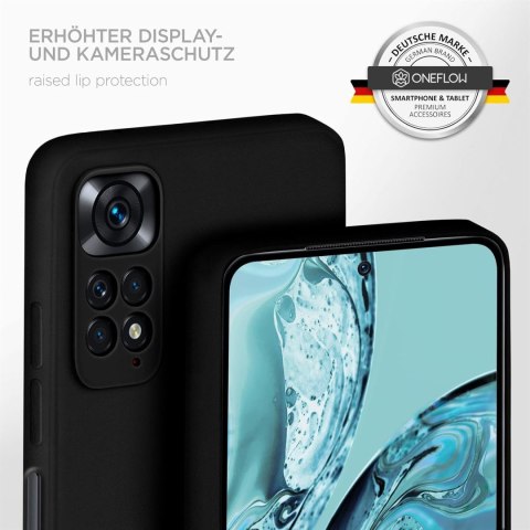 ETUI SILIKONOWE XIAOMI REDMI NOTE 11/NOTE 11S CZARNE ELASTYCZNE WYTRZYMAŁE