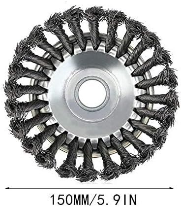 GŁOWICA DO KOSIARKI PODKASZARKI SZCZOTKA DRUCIANA KOŁO LITA STAL 15cm