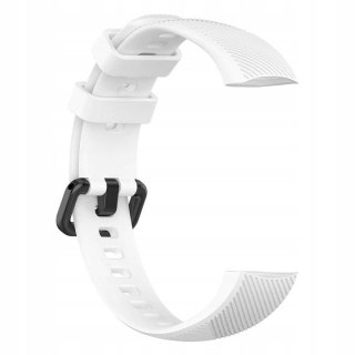 PASEK DO ZEGARKA HUAWEI HONOR BAND 5/4 BIAŁY SILIKONOWY